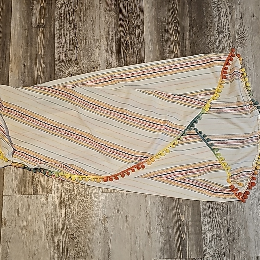 America and Beyond rainbow sunshine Beach cover up size S - Picture 5 of 7